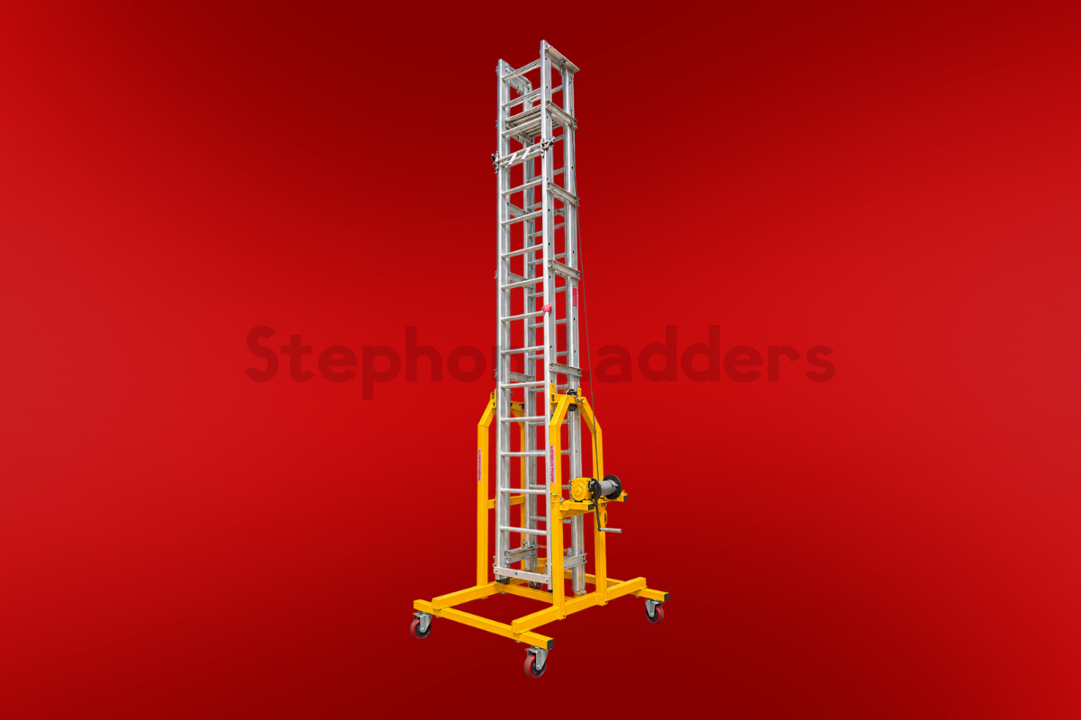 Tiltable Trolley Extension Ladder